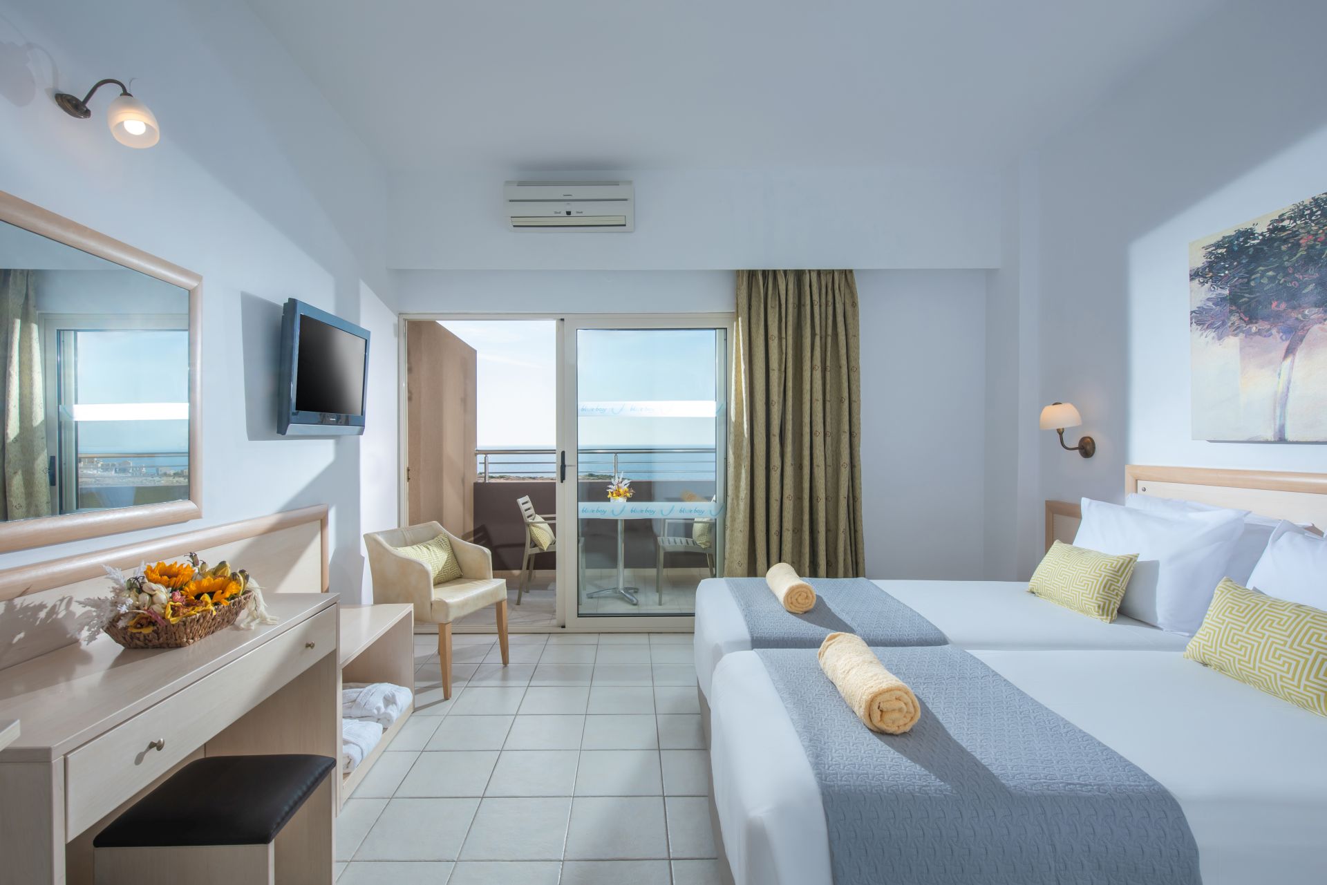 Chambres Doubles Vue sur Mer (bâtiment central) 